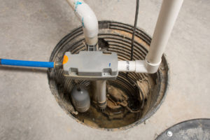 sump pump in floor